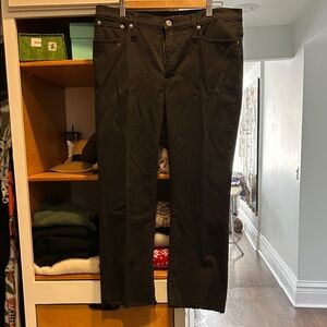 J. Crew Black Denim Boot Crop